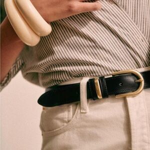 Sezane Taylor Belt - Black Size 85 cm/33.5 inches
